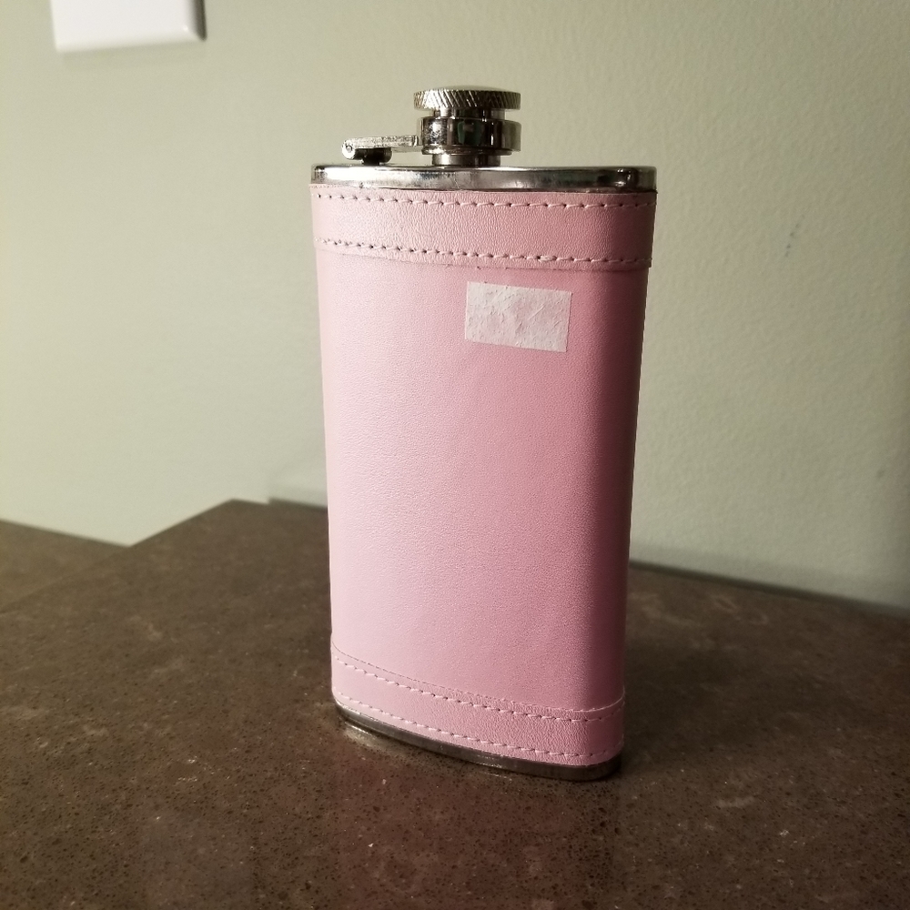 Leather Wrapped Flask - Picture 2 of 8